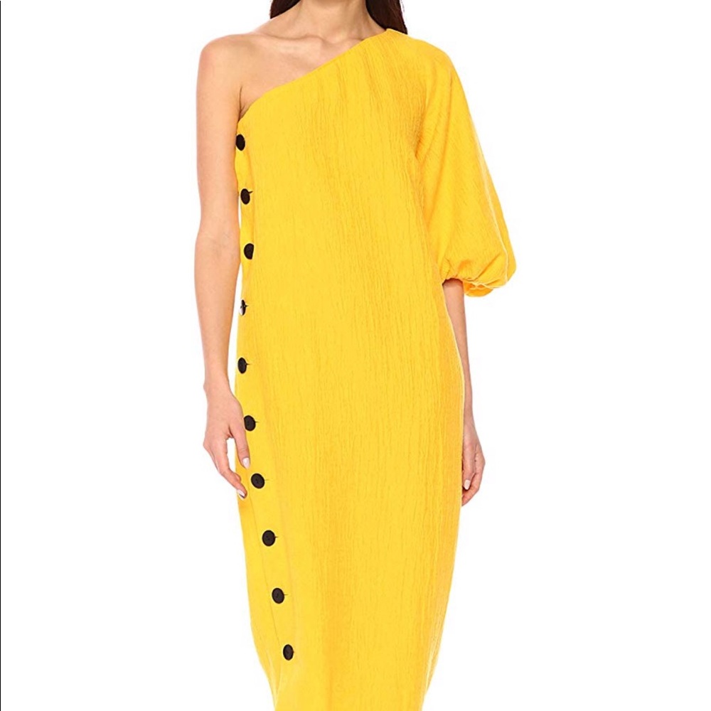 Mara Hoffman Dress, Yellow ‘Emilie’ Button Dress